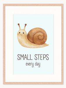 Oprawiony druk cyfrowy Small Steps, różne rozmiary