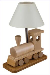 Drewniana lampka dziecięca lokomotywa - S189-Skarlet
