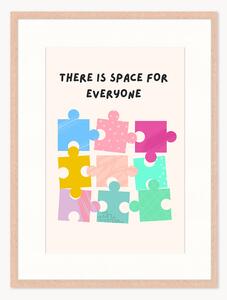 Oprawiony druk cyfrowy Space For Everyone, różne rozmiary