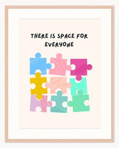 Oprawiony druk cyfrowy Space For Everyone, różne rozmiary