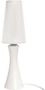 Biała lampka nocna z abażurem dla dziecka - S192-Larix