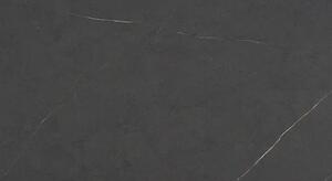 Czarna półka wisząca z blatami wytrawny szary kamień - Lunes 10X