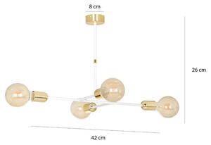 Biała nowoczesna lampa wiszaca - D044-Mingo