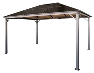 Pawilon ogrodowy 3x4 m szary – altana pergola z poliwęglanowym dachem 12 m²
