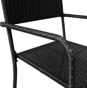 Zestaw polirattanowych krzeseł ogrodowych - Austin