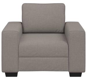 Sofa fotel taupe 100x77x82 cm tkanina