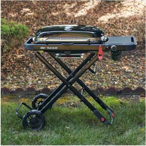 Grill ogrodowy gazowy WEBER Traveler 1501742 Zamykany, żeliwny ruszt, półki boczne, termometr