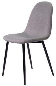 Jasnoszare krzesło tapicerowane - Jalons 2X