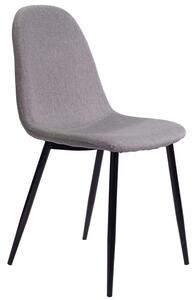 Jasnoszare krzesło tapicerowane - Jalons 2X