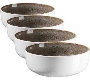 Mäser Zestaw głębokich talerzy Lunaria Brown 18 cm, 4 szt
