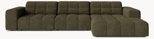 Sofa narożna z szenilu Chicago