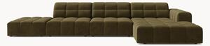 Sofa narożna o wyglądzie aksamitu Chicago