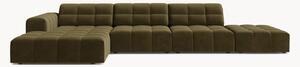 Sofa narożna o wyglądzie aksamitu Chicago