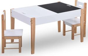 Biały stolik z krzesełkami dla dzieci - Brico