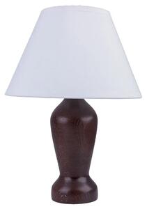 Klasyczna lampka nocna z abażurem wenge - S225-Revia