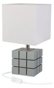 Szara lampka nocna kostka Rubika z drewna - S230-Revila