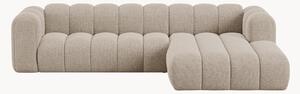 Narożna sofa modułowa z szenilu Lupine (4-osobowa)