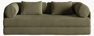 Sofa z weluru z funkcją spania Dreamy (2-osobowa), S 206 cm