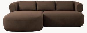 Sofa narożna z weluru Jenny (2-osobowa)