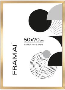 Złota ramka na zdjęcia w rozmiarze 50x70 cm FRAMAI®