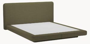 Łóżko tapicerowane z szenilu Linea