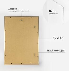 Złota ramka na zdjęcia w rozmiarze 50x70 cm FRAMAI®