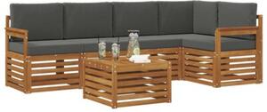 Zestaw mebli ogrodowych z litego drewna akacjowego - nowoczesny i stylowy design