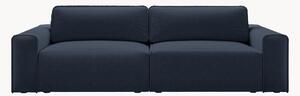 Sofa z szenilu z funkcją spania i schowkiem Victor (3-osobowa), S 246 cm