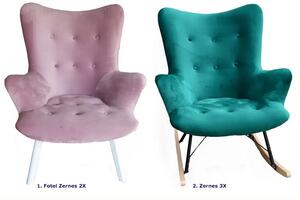 Skandynawski fotel pikowany - Zernes 2X 40 kolorów