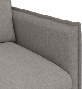 Moderna prostokÄ tna kanapa z ergonomicznym designem w kolorze ciemnoszarym