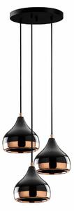 Lampa wisząca Yildo - 6871, czarny-miedziany