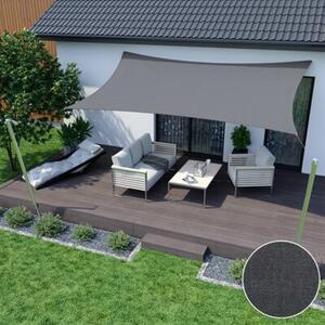 Żagiel przeciwsłoneczny wodoodporny Aio Factory 4x3 m ciemnoszary 1szt