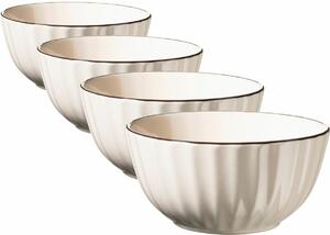 Mäser Zestaw miseczek 4 szt. OSITA – 12 cm,kremowy, 12 cm