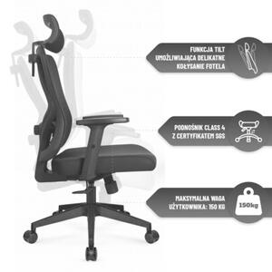 Fotel HELL'S CHAIR HC-1041 Czarny
