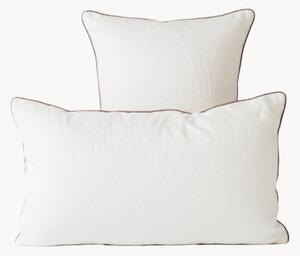 Komplet poszewek na poduszkę z lnu White Natural, 2 elem