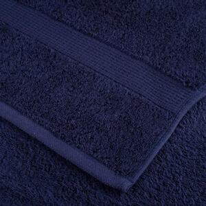 Ręczniki premium, solund, 4 szt., granatowe, 100x200 cm, 600 g/m²