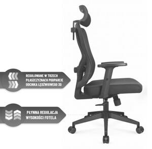 Fotel HELL'S CHAIR HC-1041 Czarny