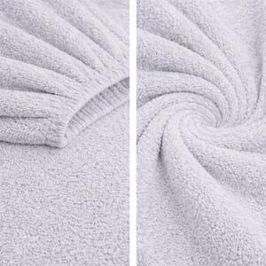 Prześcieradło Frotte z Gumką 60x120 do Łóżeczka Dziecięcego Bawełna Szare