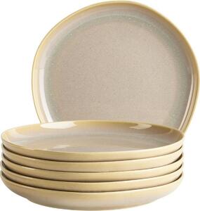 Mäser Zestaw talerzy deserowych Cordelia Sand Textura 22 cm, 6 szt