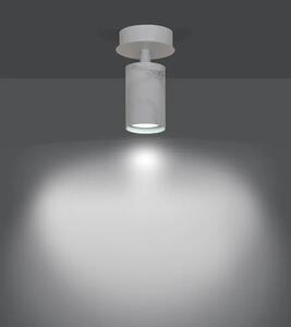 Biała marmurkowa lampa sufitowa - D079-Taris