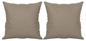 Sofa 3-osobowa z poduszkami, kolor taupe, 180 cm, mikrofibra