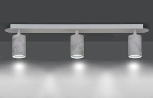 Biała marmurkowa lampa sufitowa - D081-Taris