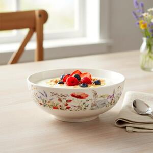 Miska sałatkowa porcelanowa biała MAKI 20,5 cm, 1,6 l