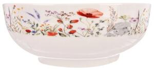 Miska sałatkowa porcelanowa biała MAKI 20,5 cm, 1,6 l