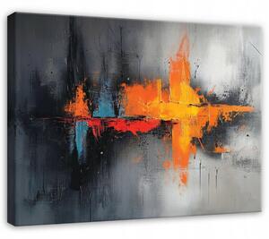 Obraz Na Płótnie Abstrakcja Szary Do Sypialni Salonu 60x40