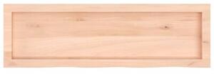 Półka, 100x30x(2-4) cm, surowe lite drewno dębowe