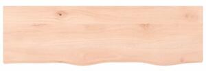Półka, 100x30x(2-4) cm, surowe lite drewno dębowe