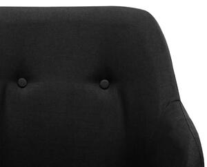 Czarny nowoczesny fotel bujany – Foxie