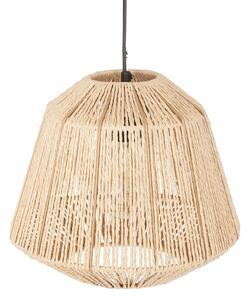 Lampa sufitowa etniczna, atrakcyjne oświetlenie wiszące z kloszem, gwint E27