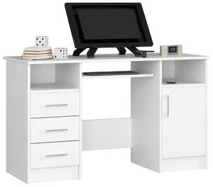 Białe biurko z szafką i szufladami - Delian 3X